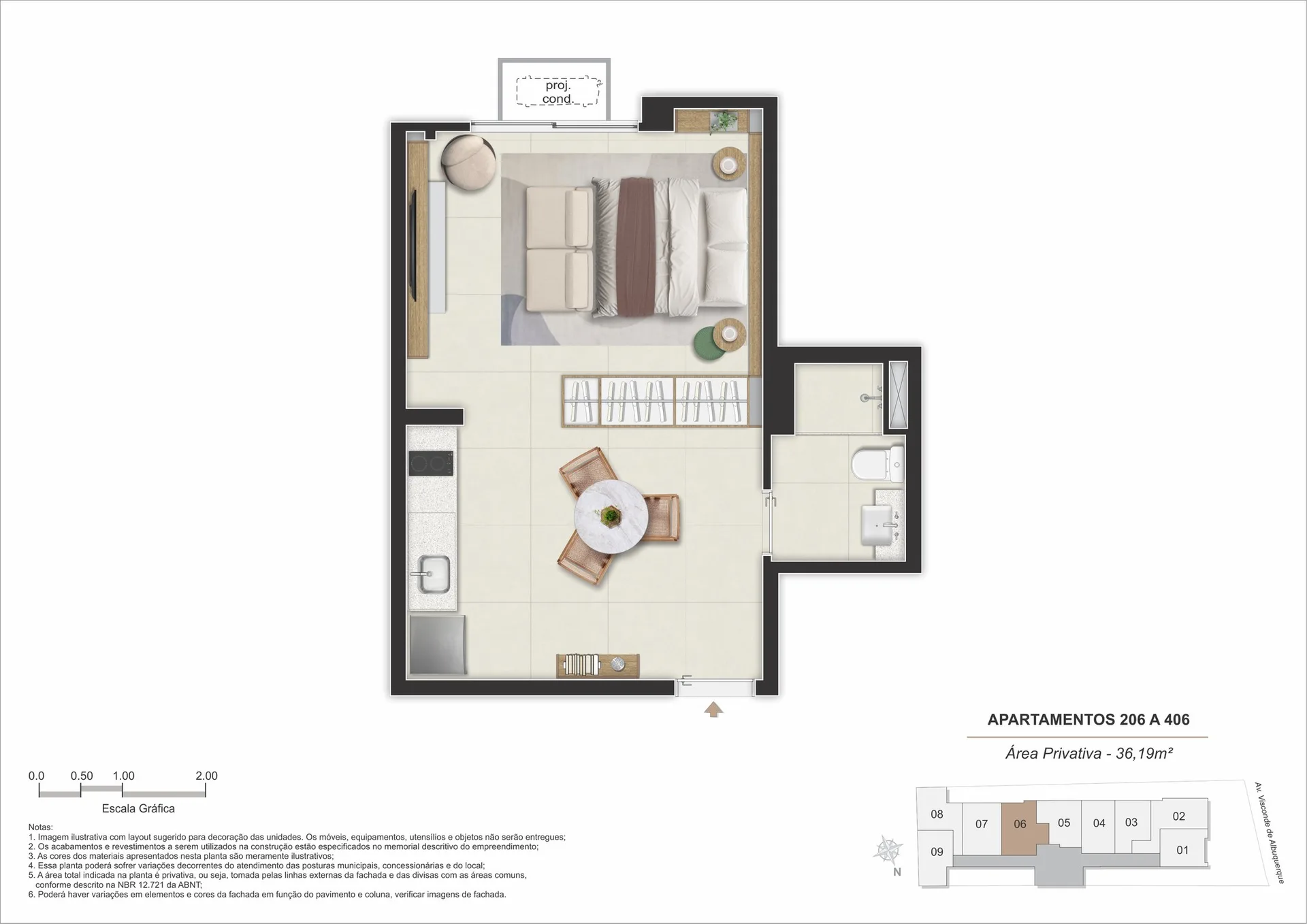 Planta 14: Stay 360 Leblon, apartamento de alto padrão no Leblon, Rio de Janeiro