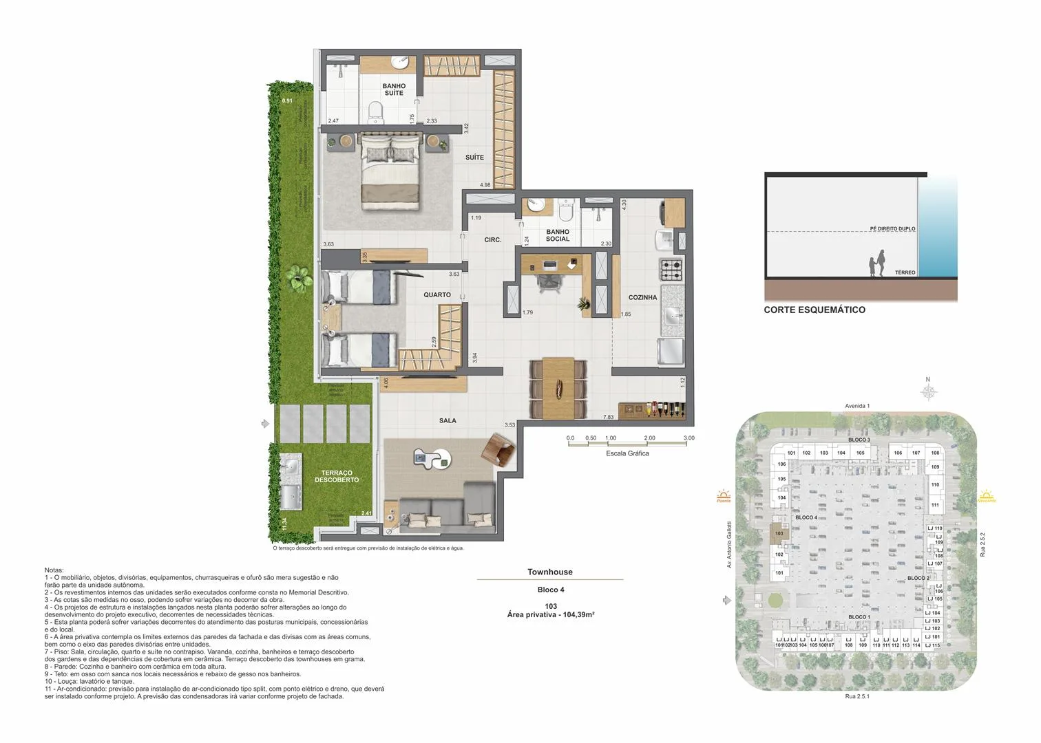 Planta 24: Arte Wood Residences, apartamento de alto padrão na Barra Olímpica, Rio de Janeiro