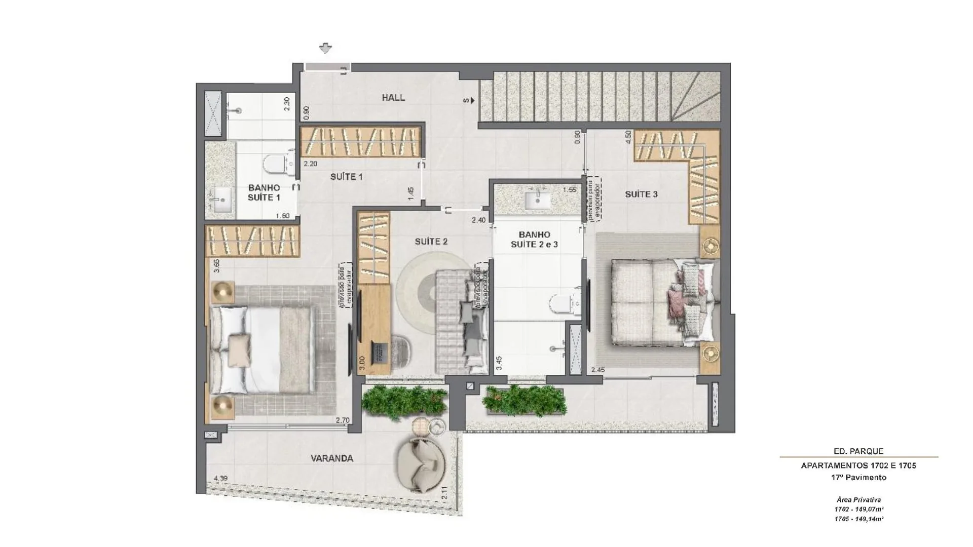 Planta 53: Endless Peninsula, apartamento de alto padrão na Barra da Tijuca, Rio de Janeiro