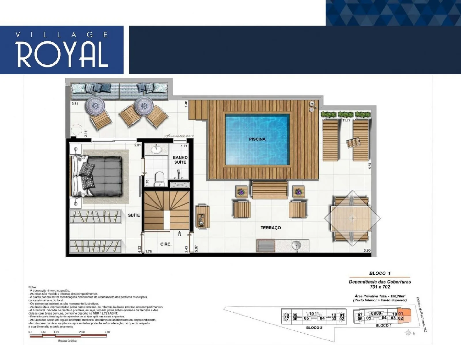 Planta 8: Village Royal Freguesia, apartamento de alto padrão em Outro, Rio de Janeiro