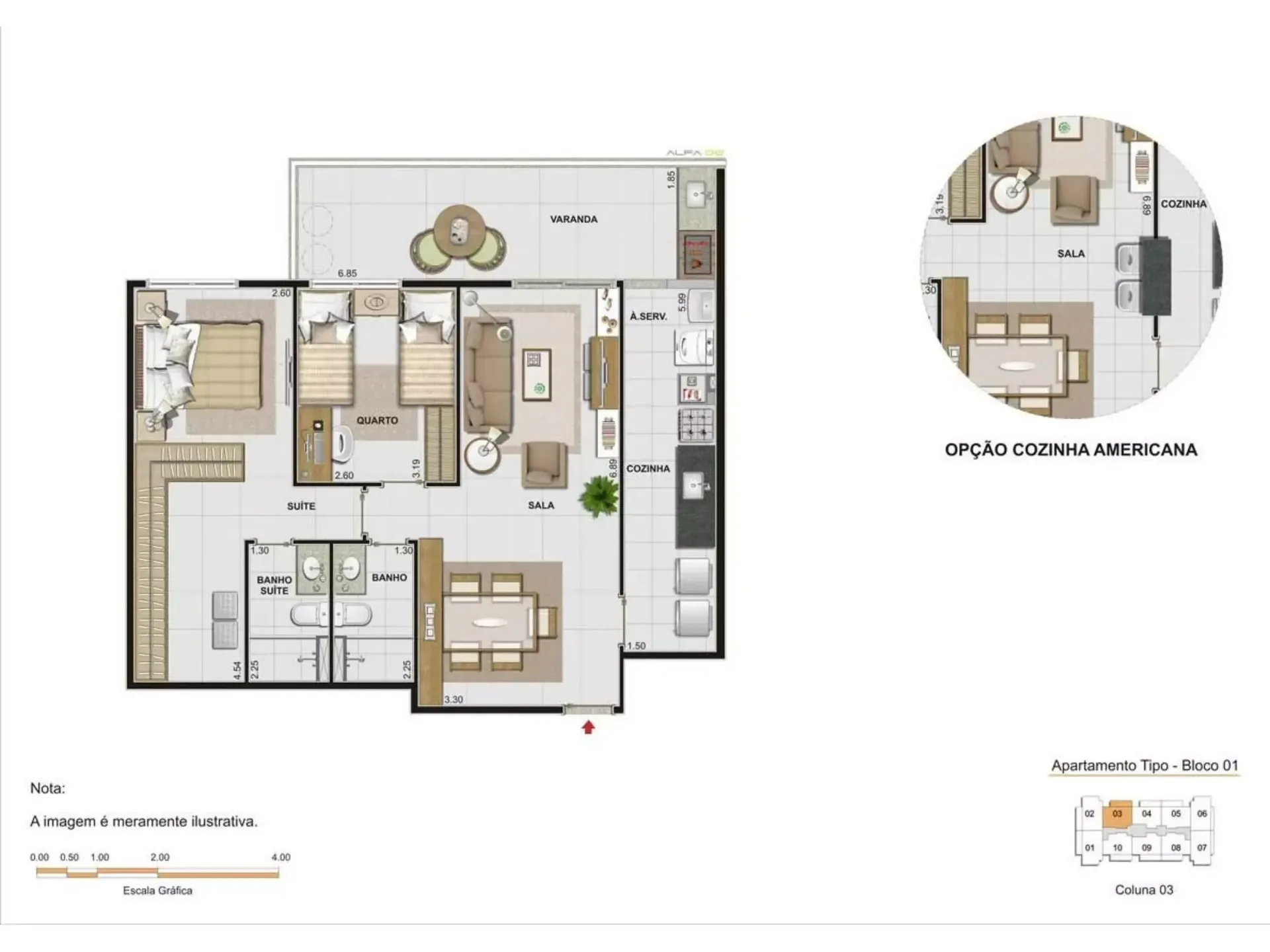 Planta 11: Village Vert Freguesia, apartamento de alto padrão em Outro, Rio de Janeiro