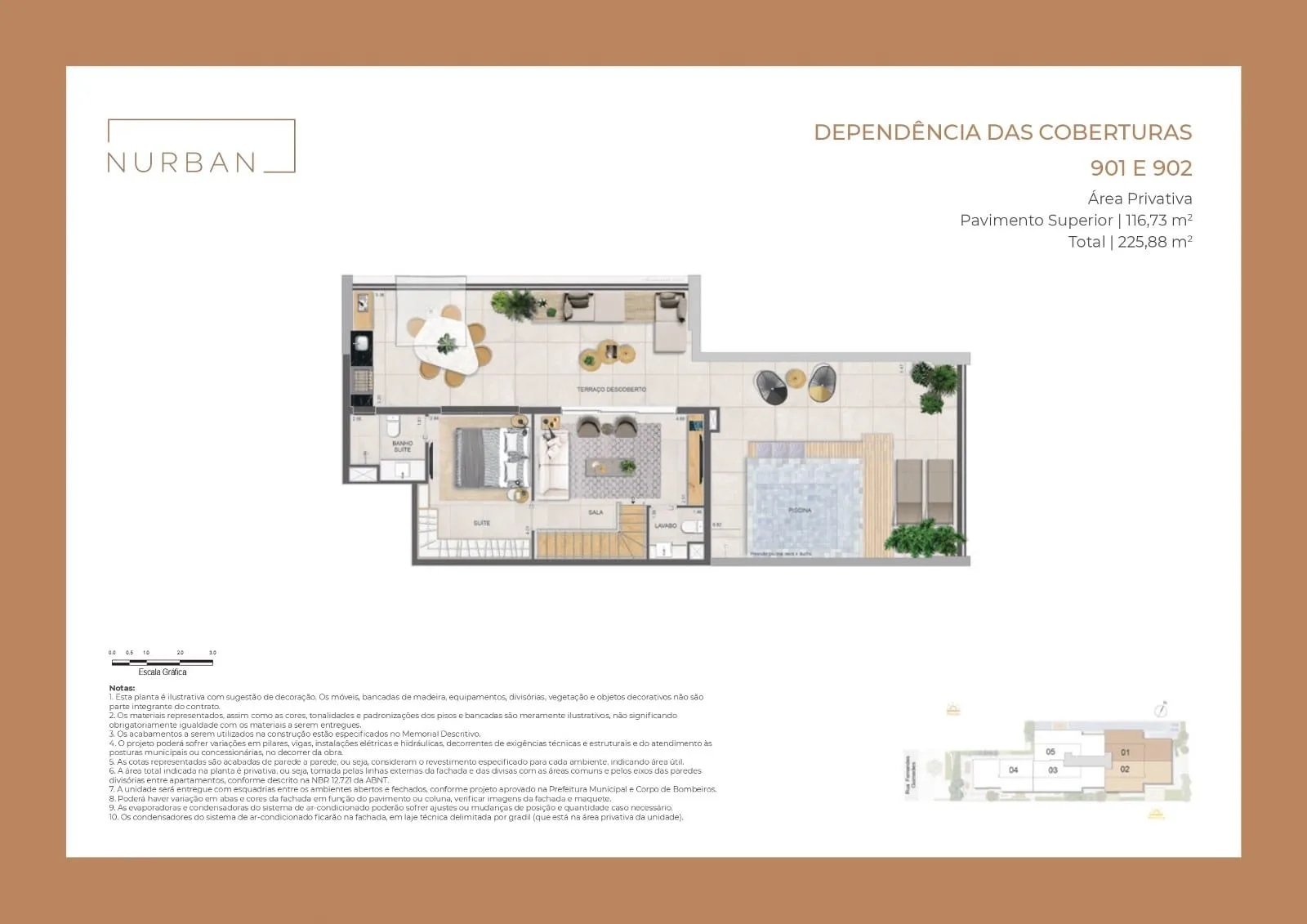 Planta 10: Nurban Botafogo, apartamento de alto padrão em Botafogo, Rio de Janeiro