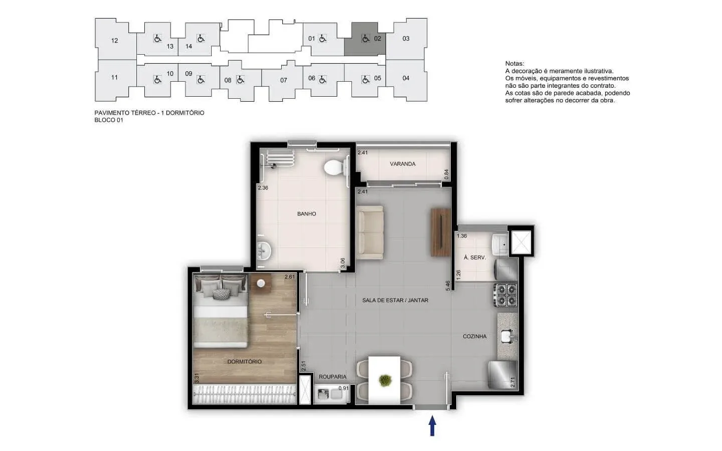 Planta 5: Orla Recreio Prainha, apartamento de alto padrão no Recreio dos Bandeirantes, Rio de Janeiro