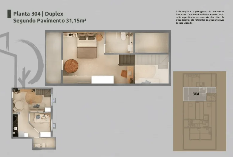 Planta 14: Residencial Vilares Copacabana, studio de alto padrão em Copacabana, Rio de Janeiro