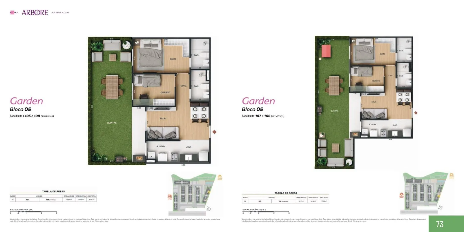 Planta 8: Árbore Camorim Residencial, apartamento de alto padrão em Outro, Rio de Janeiro