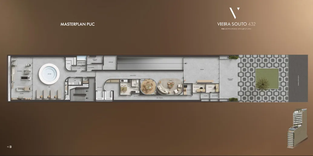 Planta 1: Vieira Souto 432, apartamento de alto padrão em Ipanema, Rio de Janeiro