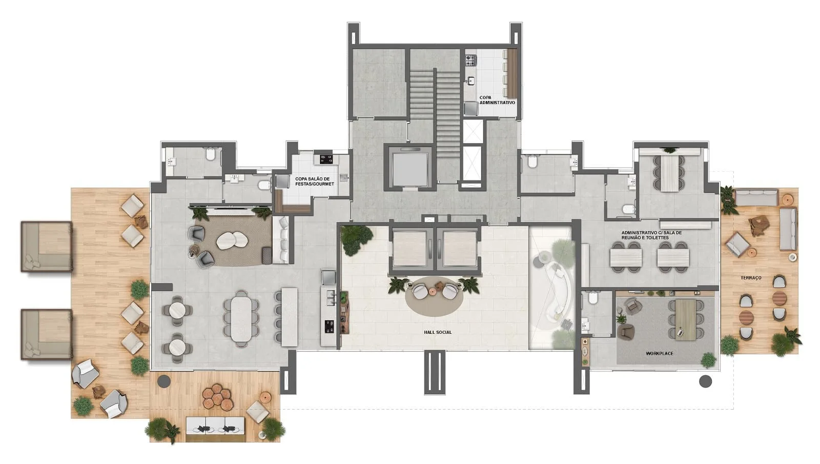 Planta 7: Oceana Golf Residence, apartamento de alto padrão na Barra da Tijuca, Rio de Janeiro