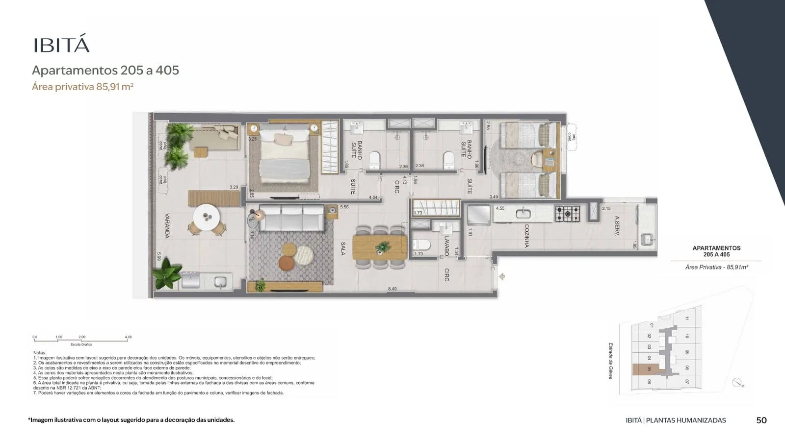 Planta 13: Ibitá São Conrado, apartamento de alto padrão em Outro, Rio de Janeiro