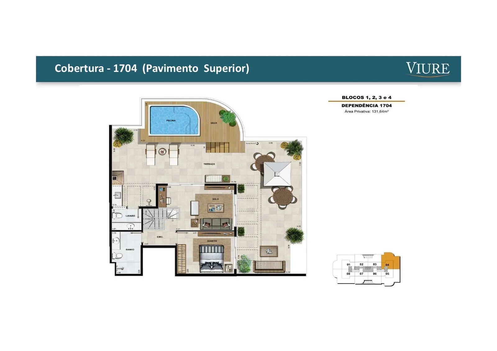 Planta 11: Viure Ilha Pura, apartamento de alto padrão na Barra da Tijuca, Rio de Janeiro