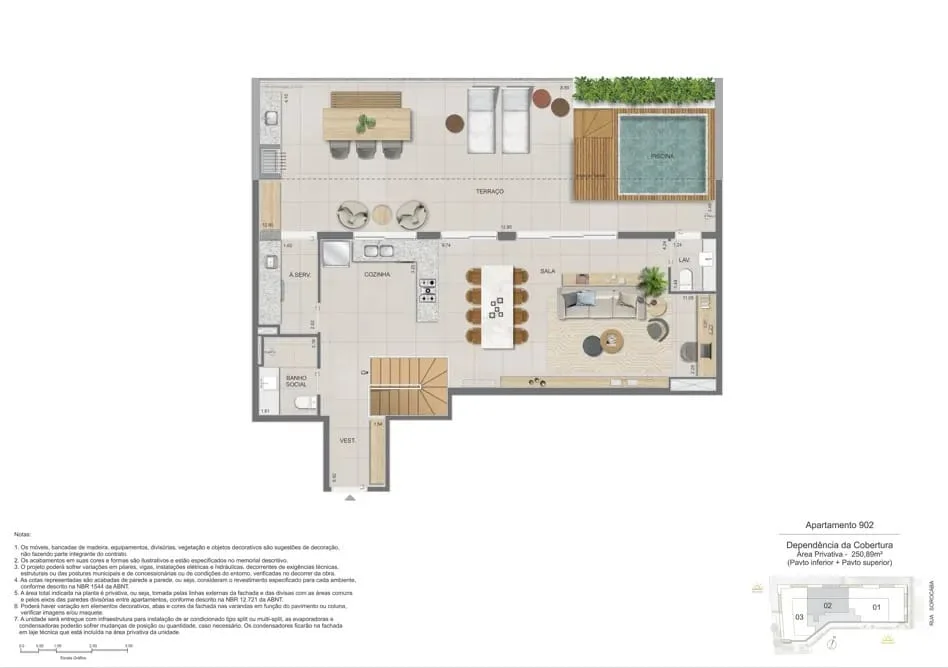 Planta 16: Zenture Residencial, apartamento de alto padrão em Botafogo, Rio de Janeiro