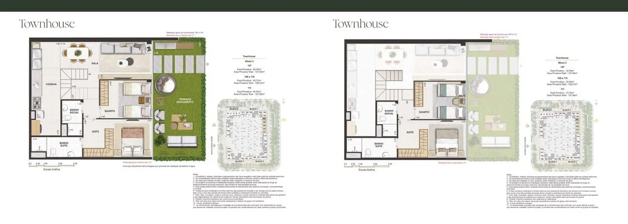 Planta 9: Arte Jardim Residencial, studio de alto padrão na Barra da Tijuca, Rio de Janeiro