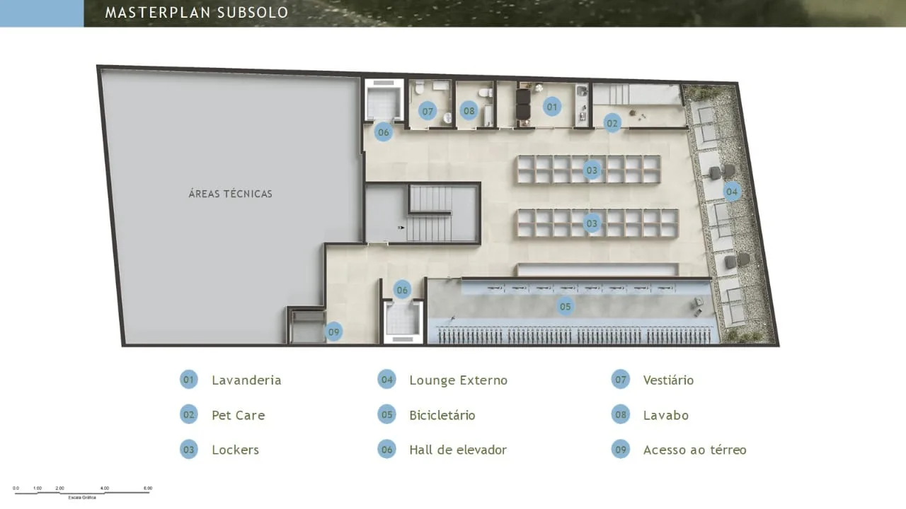 Planta 2: Soul Rio Barata Ribeiro Copacabana, studio de alto padrão em Copacabana, Rio de Janeiro