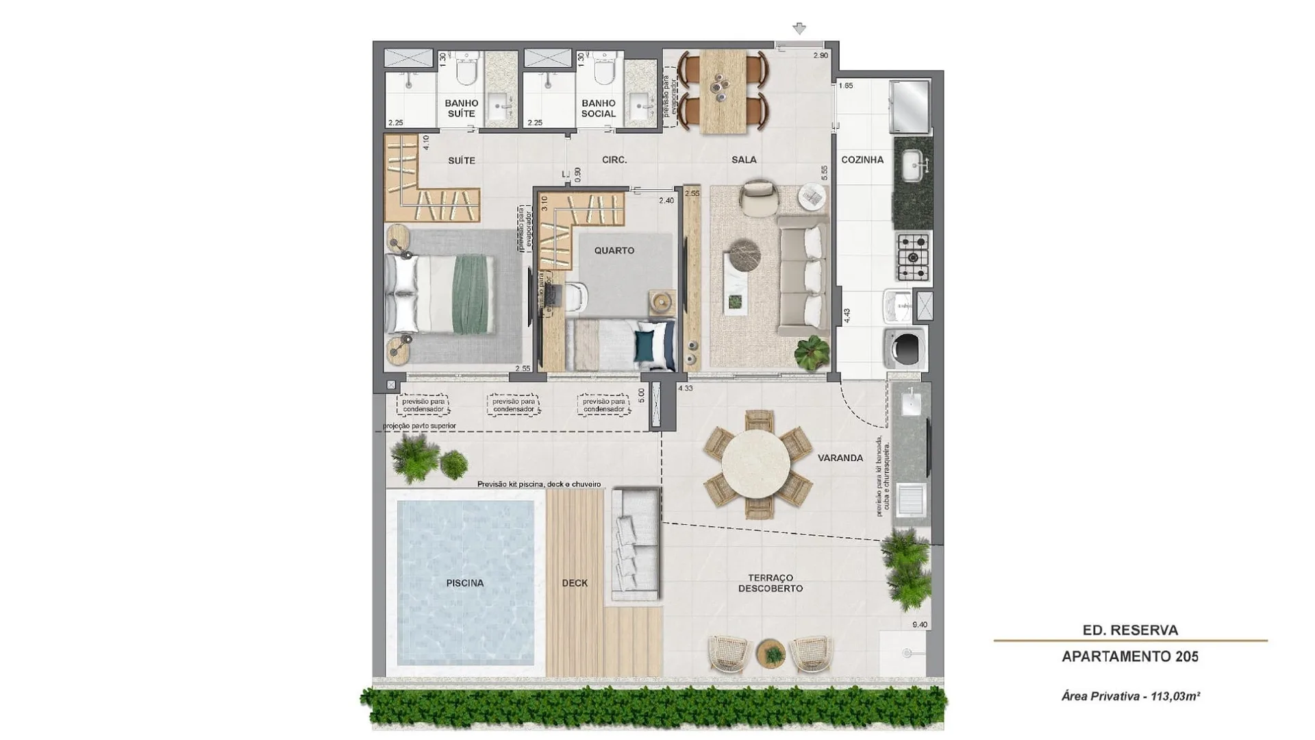 Planta 25: Endless Peninsula, apartamento de alto padrão na Barra da Tijuca, Rio de Janeiro