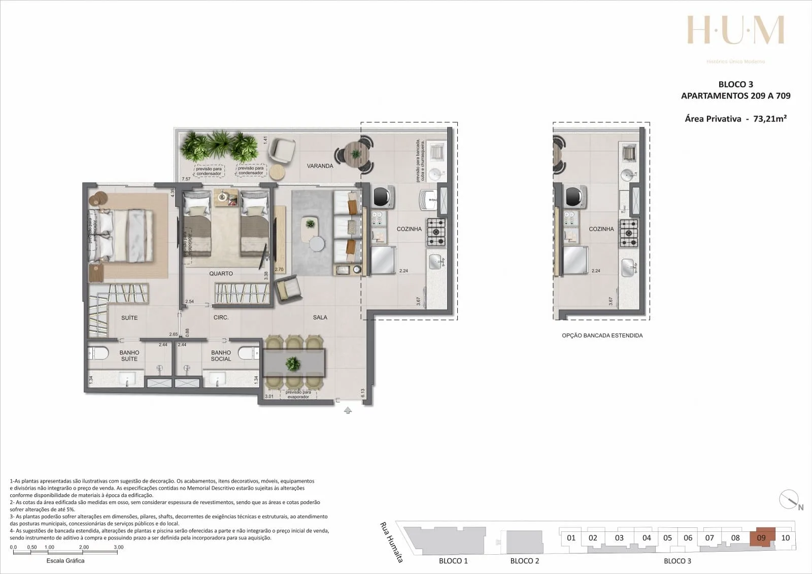 Planta 12: Hum Humaitá, apartamento de alto padrão em Outro, Rio de Janeiro