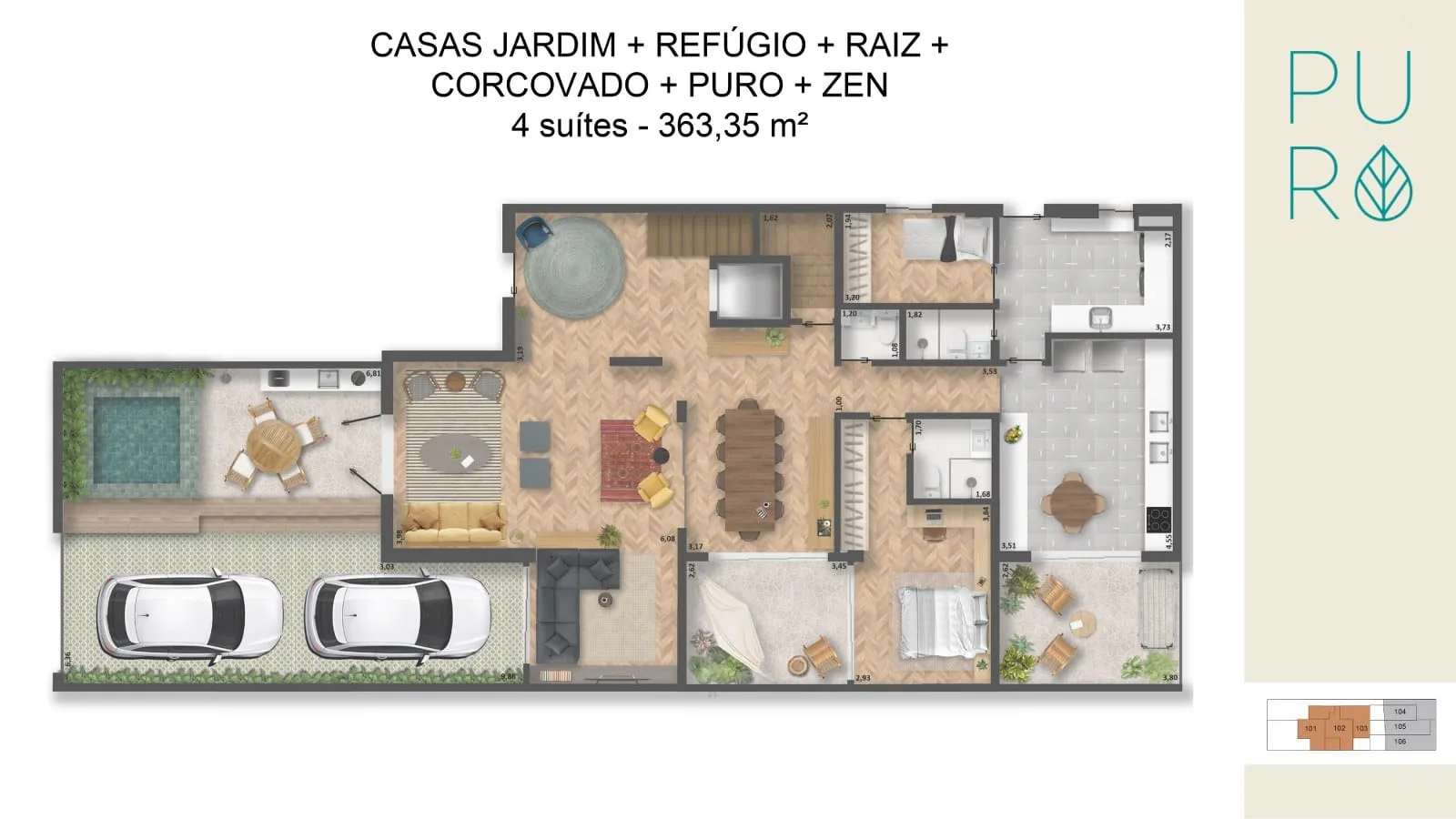 Planta 21: Puro Jardim Botânico, casa de alto padrão no Jardim Botânico, Rio de Janeiro