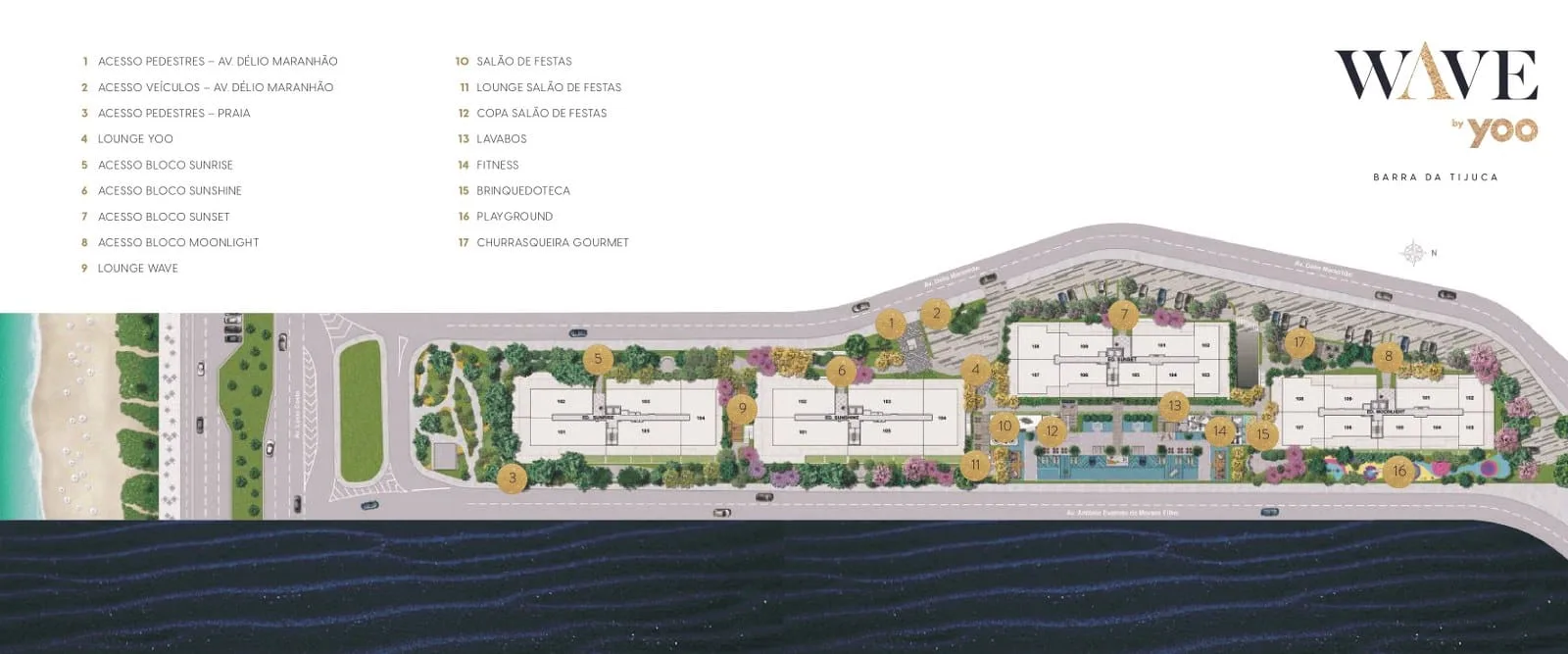 Planta 16: Wave By Yoo Barra, apartamento de alto padrão na Barra da Tijuca, Rio de Janeiro