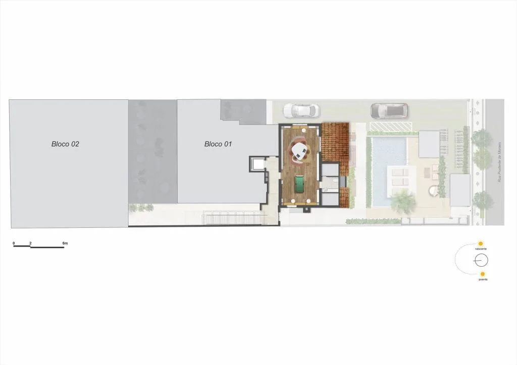 Planta 1: Ben in Rio Prudente 1356, studio de alto padrão em Ipanema, Rio de Janeiro