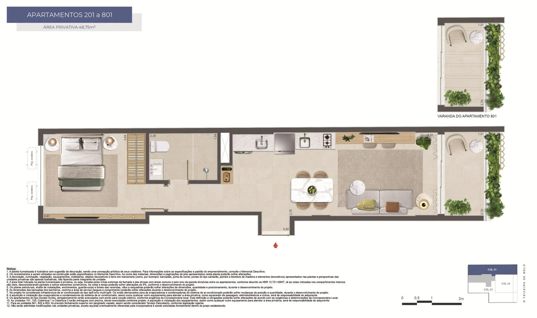 Planta 2: Mare Ipanema, apartamento de alto padrão em Ipanema, Rio de Janeiro