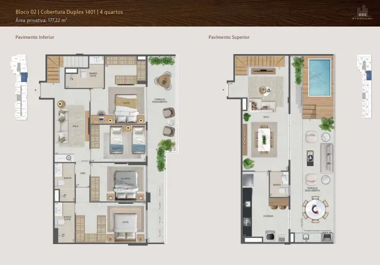 Planta 26: Symphony Residences Flamengo, apartamento de alto padrão no Flamengo, Rio de Janeiro