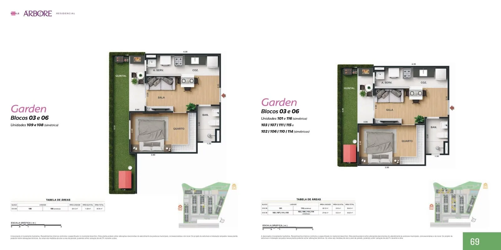 Planta 6: Árbore Camorim Residencial, apartamento de alto padrão em Outro, Rio de Janeiro
