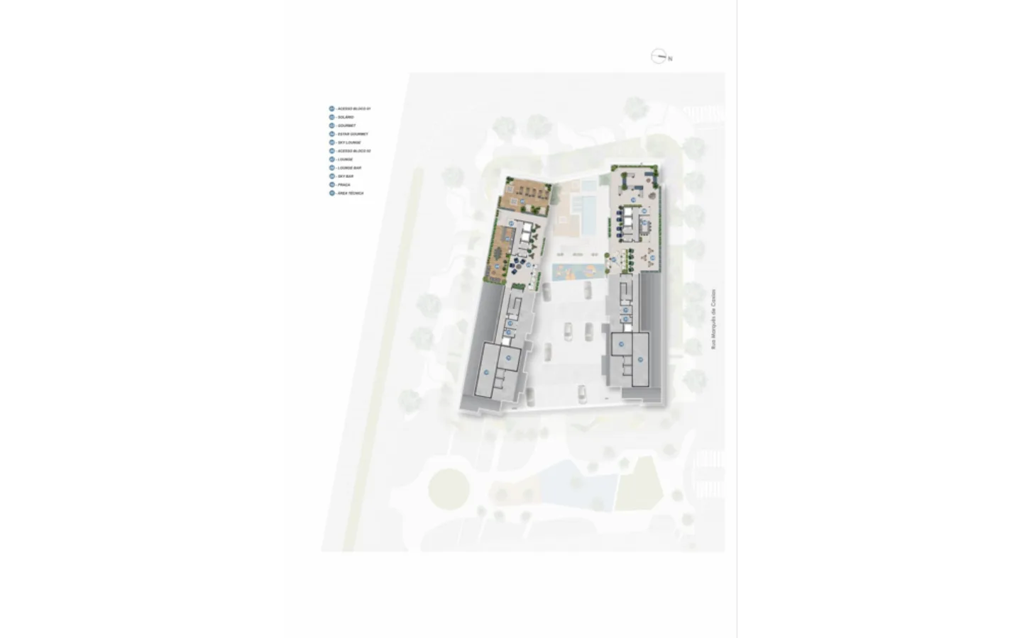 Planta 9: The Pier Residencial, studio de alto padrão no Centro, Rio de Janeiro