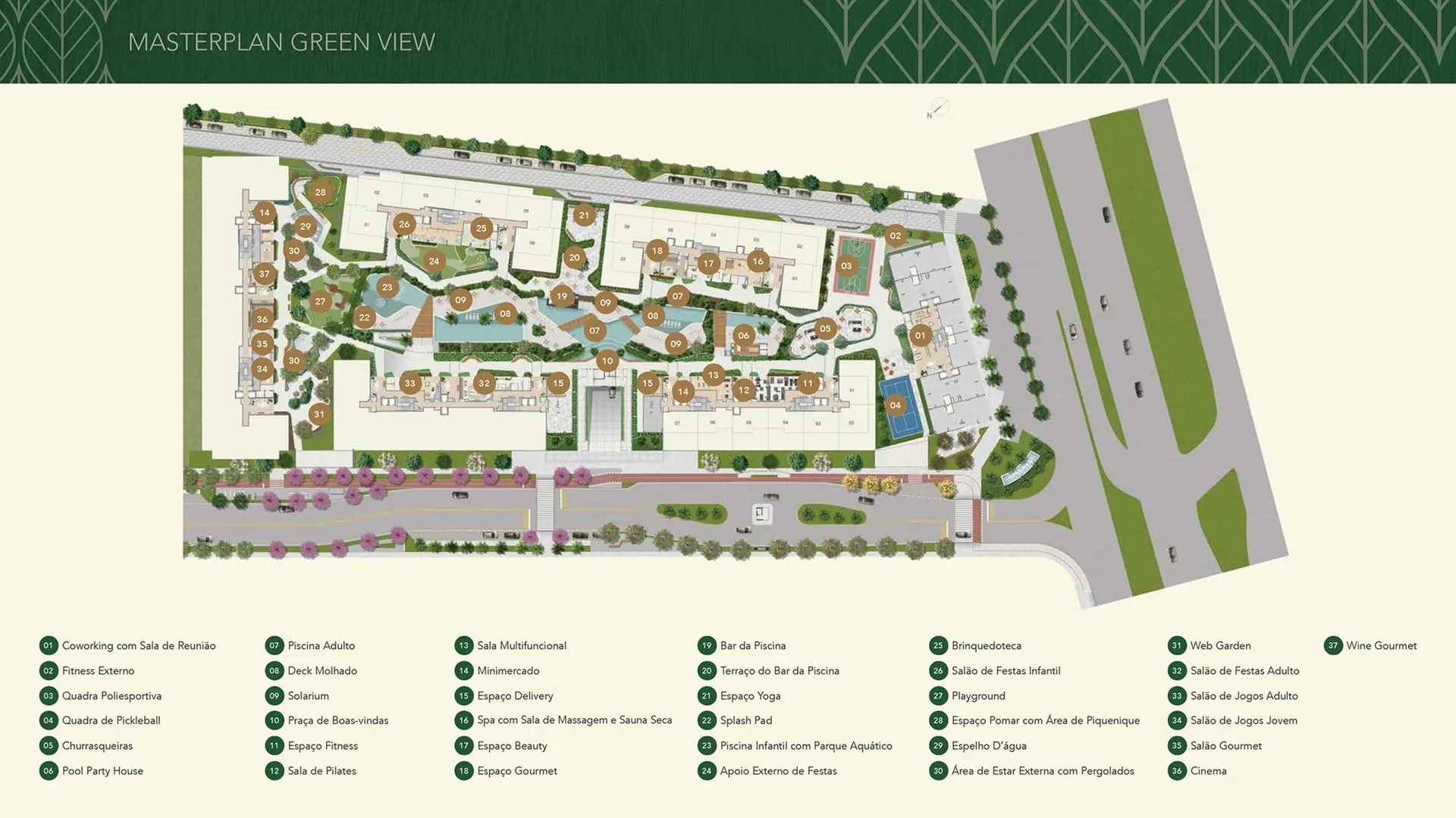 Planta 1: Green Park Barra, apartamento de alto padrão na Barra da Tijuca, Rio de Janeiro