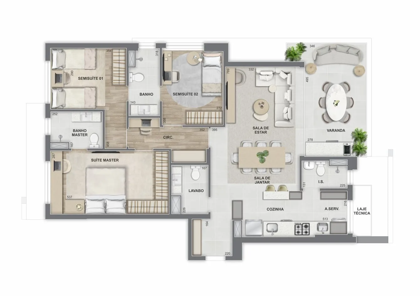 Planta 20: Icon Golf Residence, apartamento de alto padrão na Barra da Tijuca, Rio de Janeiro