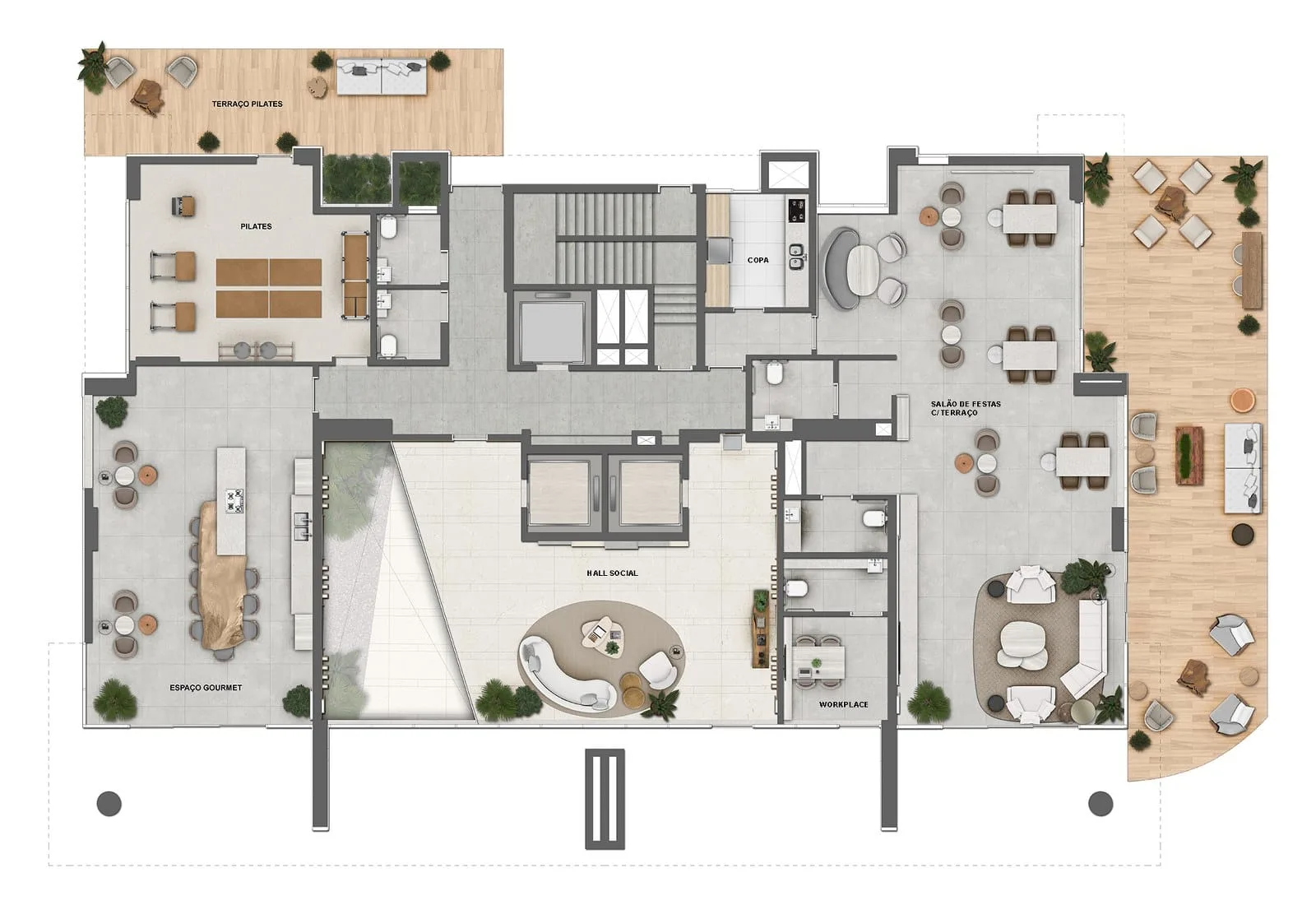 Planta 4: Oceana Golf Residence, apartamento de alto padrão na Barra da Tijuca, Rio de Janeiro