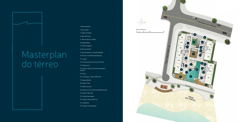Planta 1: Las Ventanas Residencial, apartamento de alto padrão no Recreio dos Bandeirantes, Rio de Janeiro