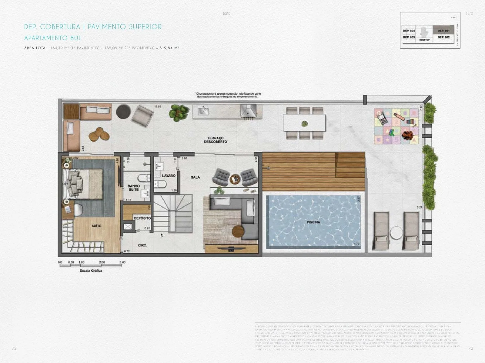Planta 10: Nove Ipanema Mozak, apartamento de alto padrão em Ipanema, Rio de Janeiro