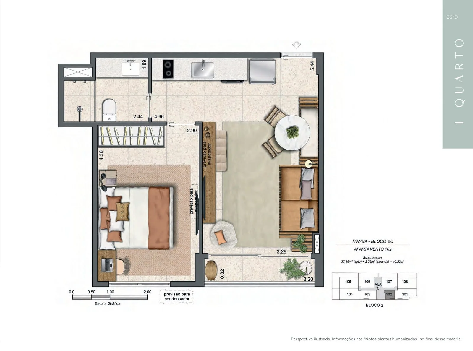 Planta 11: Parque Sustentável da Gávea, apartamento de alto padrão na Gávea, Rio de Janeiro