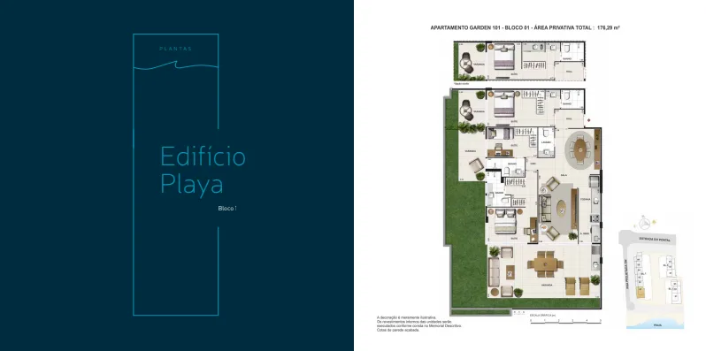 Planta 3: Las Ventanas Residencial, apartamento de alto padrão no Recreio dos Bandeirantes, Rio de Janeiro