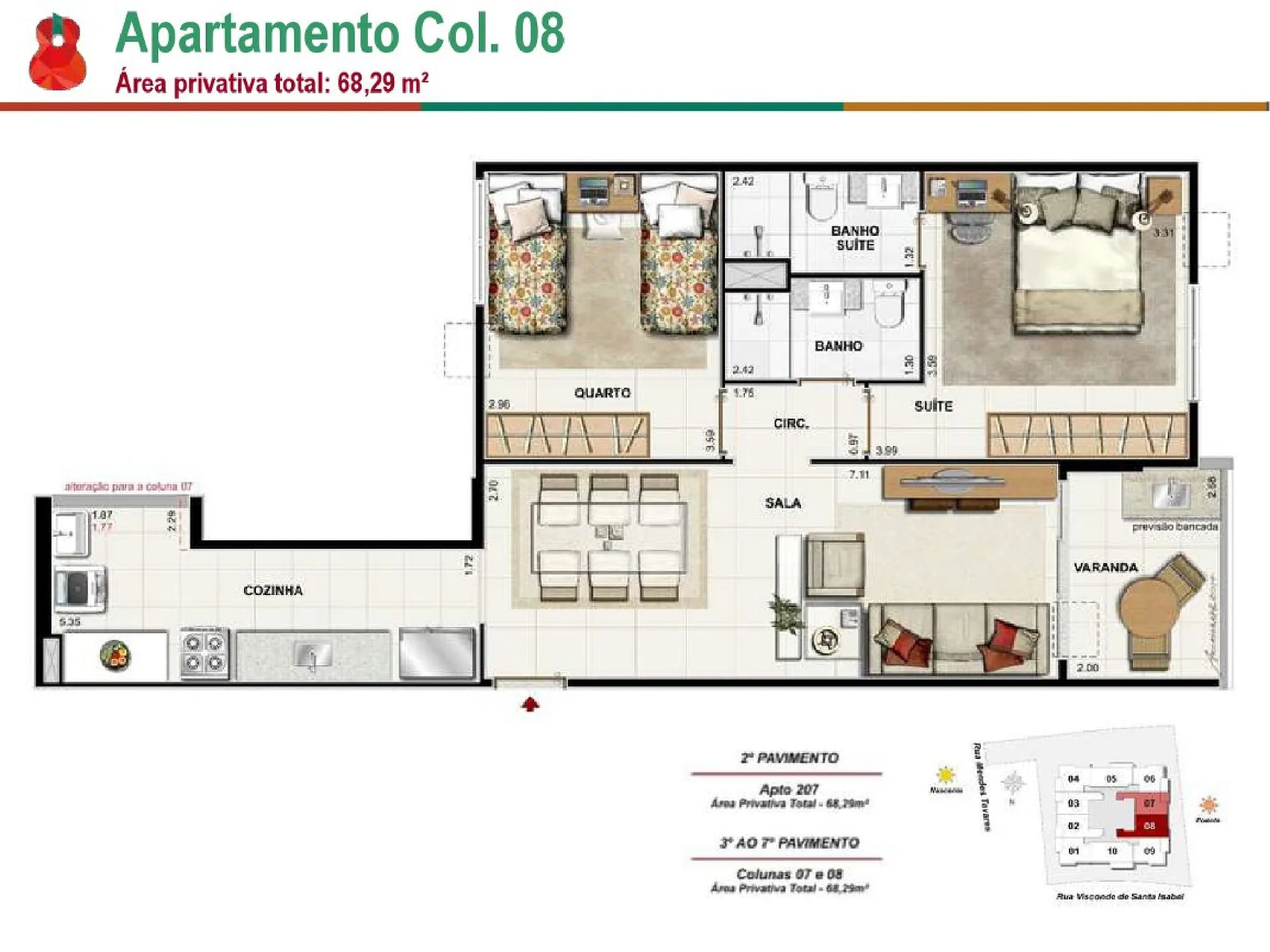 Planta 8: Vila Bela Residencial, apartamento de alto padrão em Outro, Rio de Janeiro
