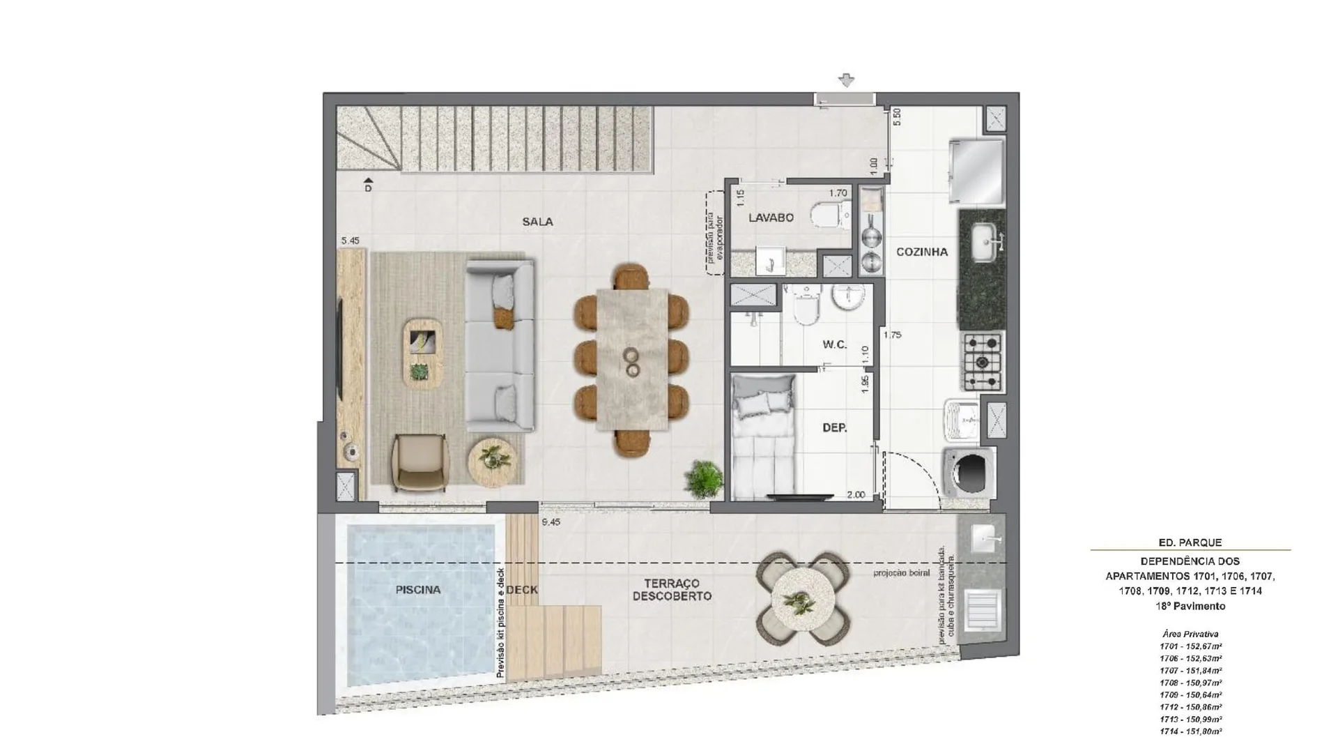 Planta 52: Endless Peninsula, apartamento de alto padrão na Barra da Tijuca, Rio de Janeiro