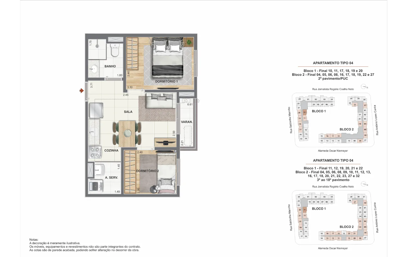 Planta 6: Orla Central , apartamento de alto padrão no Centro, Rio de Janeiro