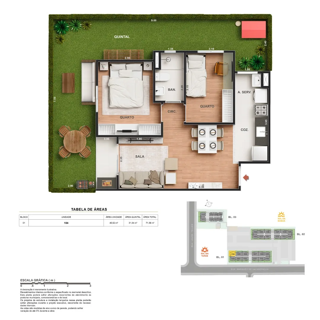 Planta 4: Vitale Walk Residencial, apartamento de alto padrão em Outro, Rio de Janeiro