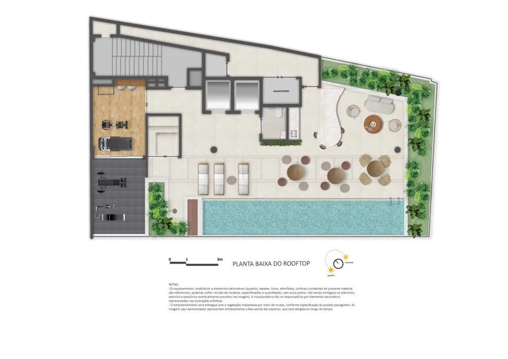 Planta 6: Ben in Rio Praia Ipanema, studio de alto padrão em Ipanema, Rio de Janeiro