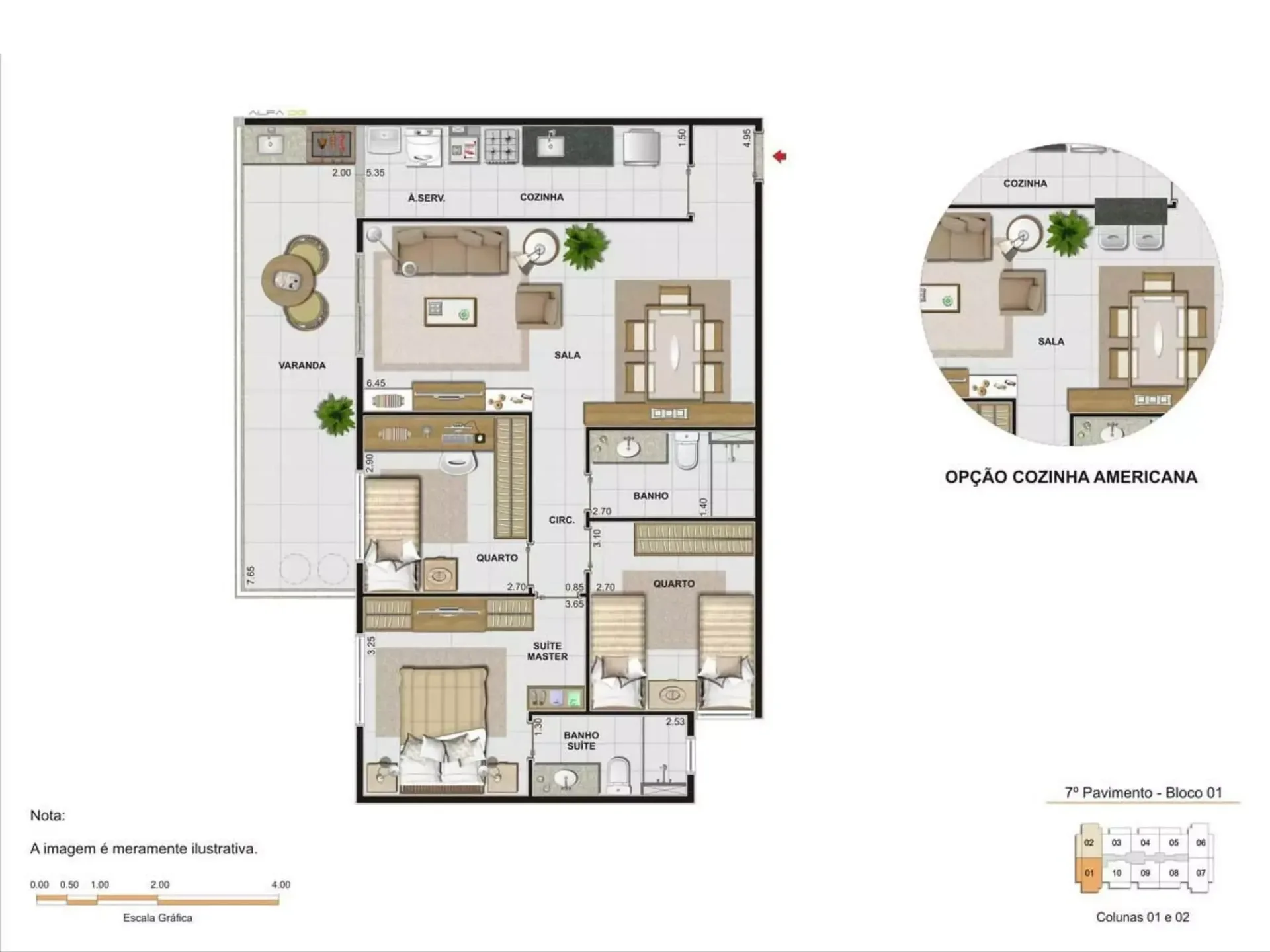 Planta 12: Village Vert Freguesia, apartamento de alto padrão em Outro, Rio de Janeiro