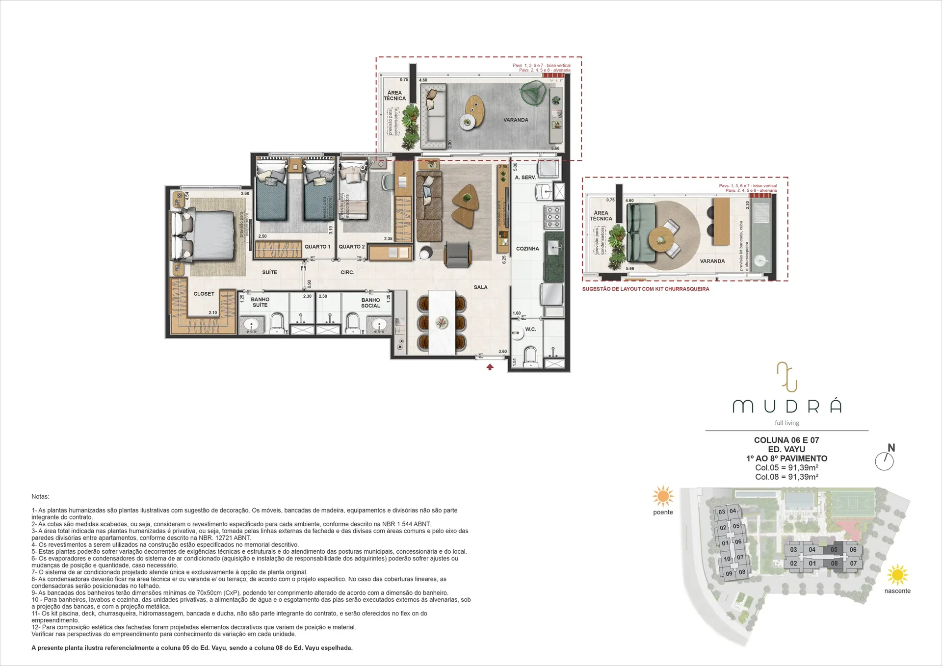 Planta 12: Barra Family Resort, apartamento de alto padrão no Recreio dos Bandeirantes, Rio de Janeiro