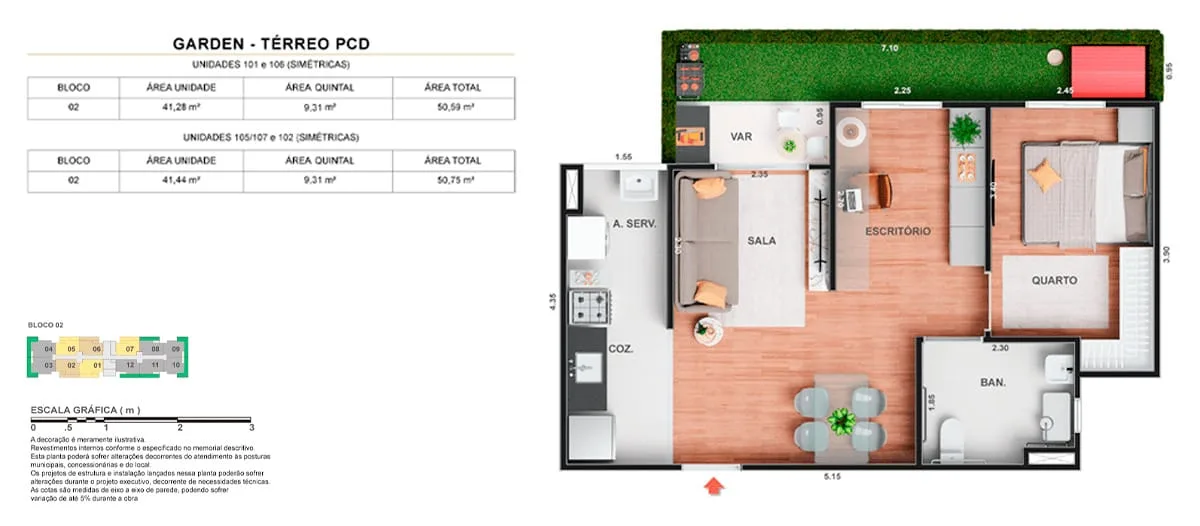 Planta 11: Vitale Sky Clube Residencial, apartamento de alto padrão em Outro, Rio de Janeiro