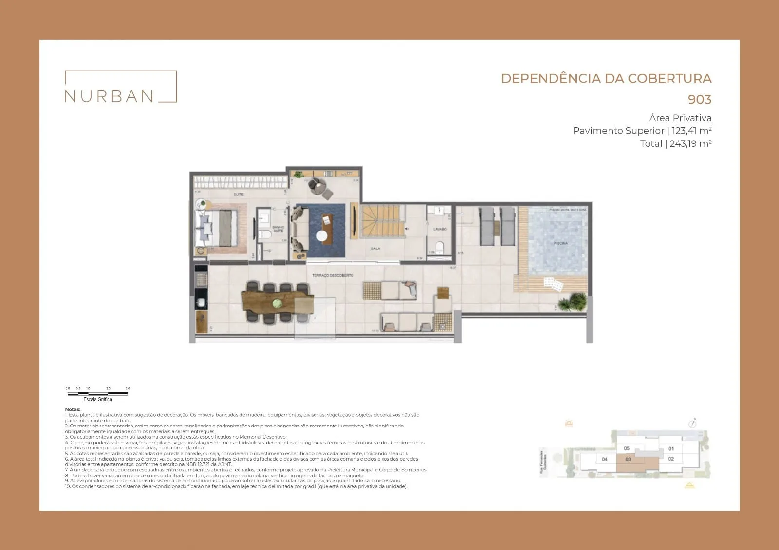 Planta 12: Nurban Botafogo, apartamento de alto padrão em Botafogo, Rio de Janeiro