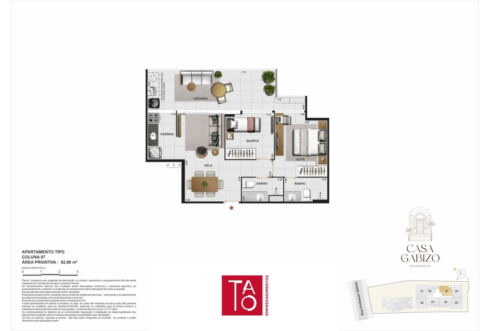 Planta 12: Casa Gabizo Residencial, apartamento de alto padrão na Tijuca, Rio de Janeiro