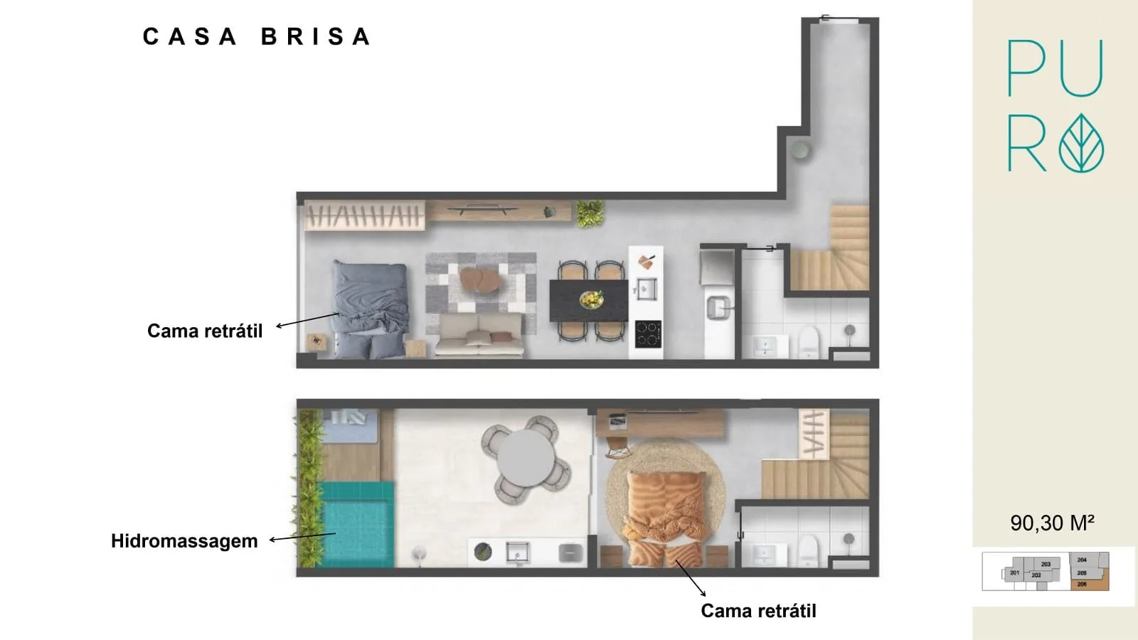 Planta 16: Puro Jardim Botânico, casa de alto padrão no Jardim Botânico, Rio de Janeiro