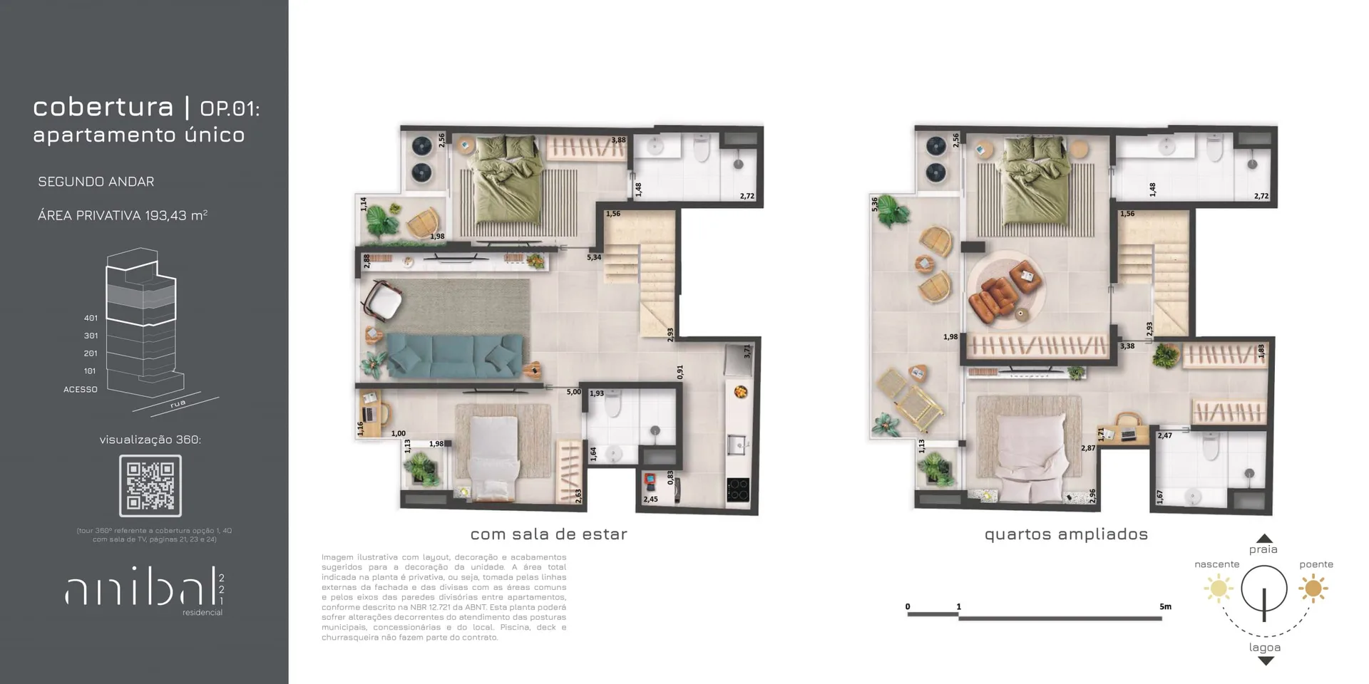 Planta 6: Anibal 221 Residencial, apartamento de alto padrão em Ipanema, Rio de Janeiro