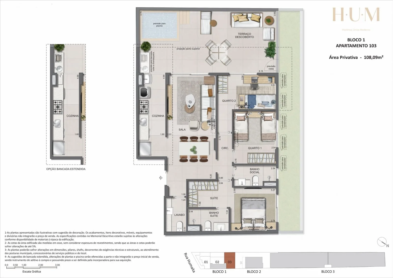 Planta 6: Hum Humaitá, apartamento de alto padrão em Outro, Rio de Janeiro