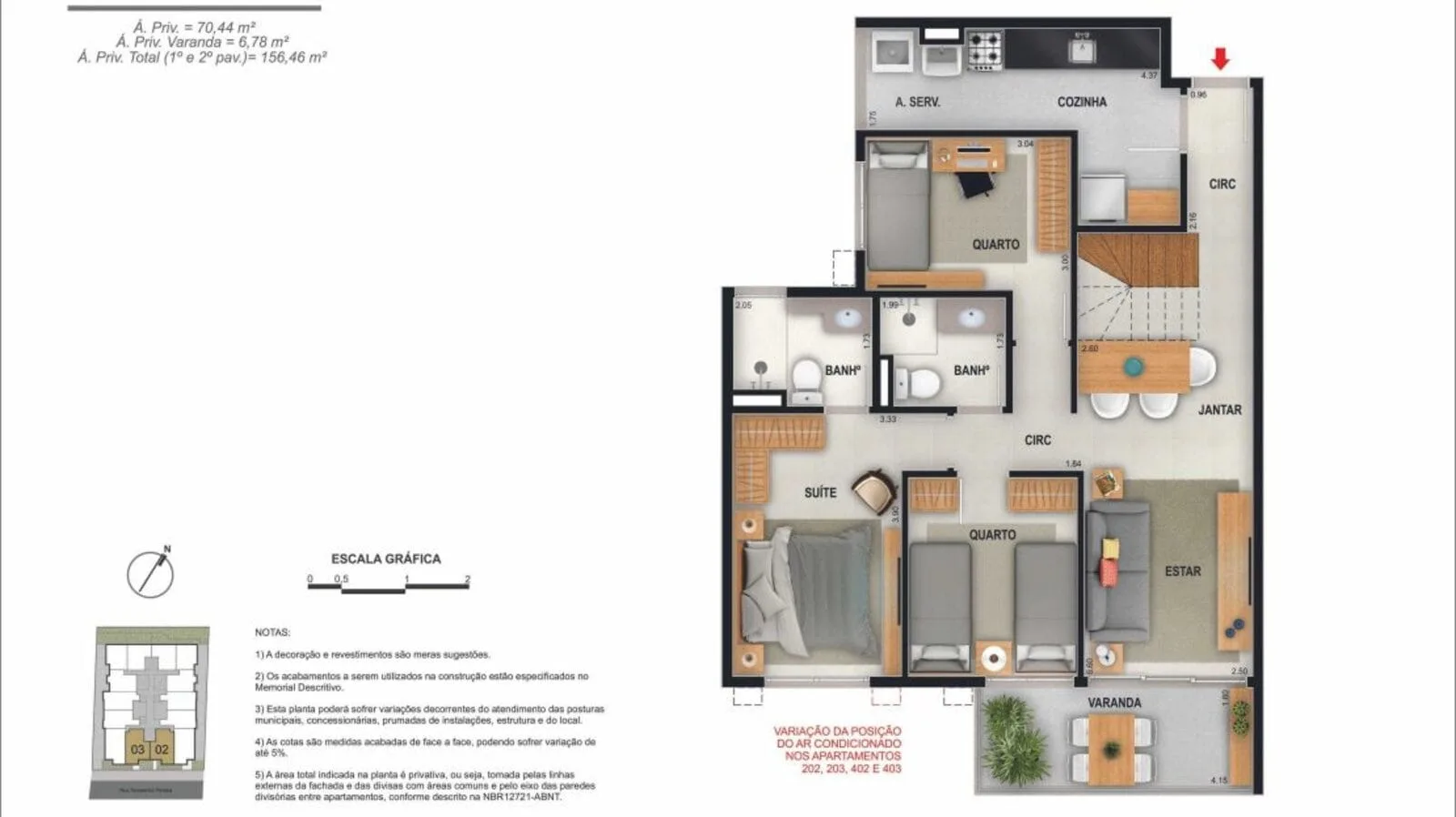 Planta 9: Mode Freguesia, apartamento de alto padrão em Outro, Rio de Janeiro