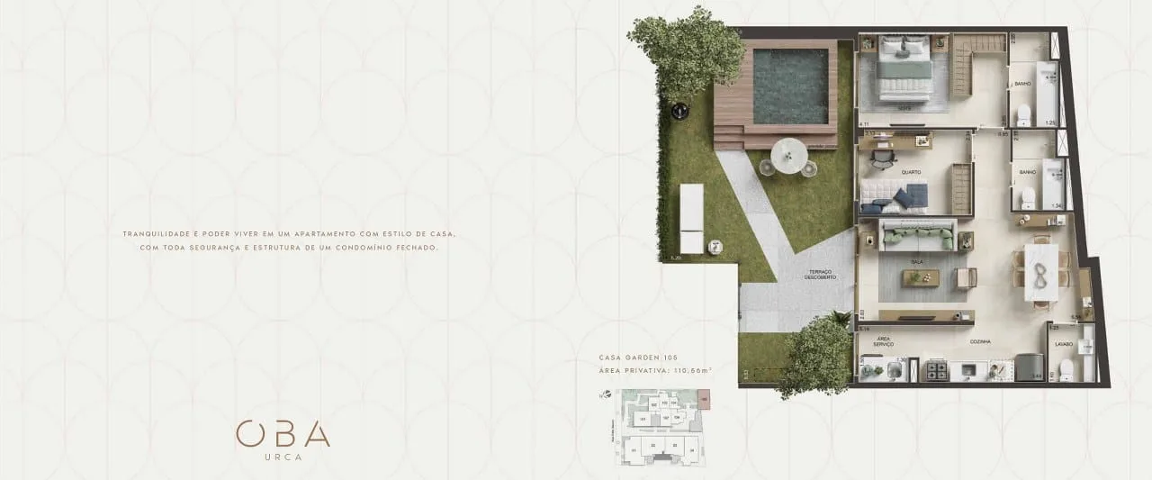 Planta 9: Oba Urca, apartamento de alto padrão na Urca, Rio de Janeiro