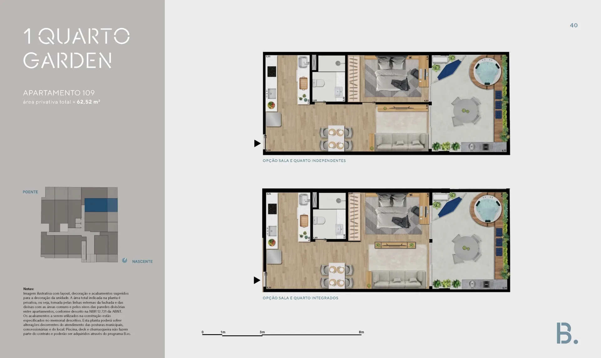 Planta 7: B.Lar Laranjeiras, apartamento de alto padrão em Laranjeiras, Rio de Janeiro