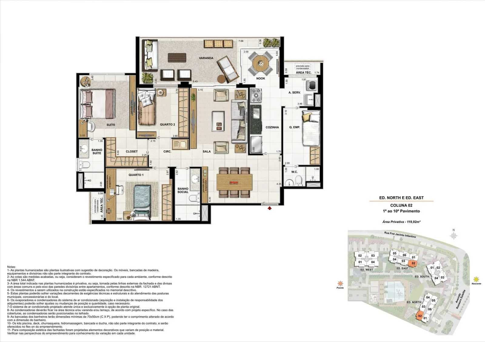 Planta 6: Latitud Barra da Tijuca, apartamento de alto padrão na Barra da Tijuca, Rio de Janeiro