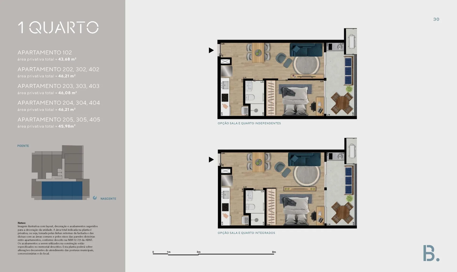 Planta 2: B.Lar Laranjeiras, apartamento de alto padrão em Laranjeiras, Rio de Janeiro